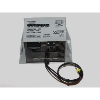 Makrai transzformátor 230V/16,5V, 60VA, 3,63A