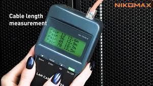 NIKOMAX UTP/STP RJ45 kábel teszter LCD kijelzővel