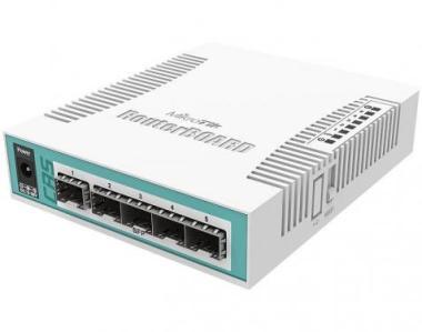 MikroTik Cloud Router Switch CRS106-1C-5S asztali