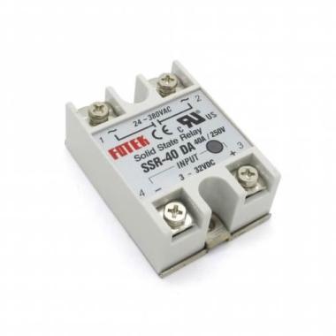 FOTEK szilárdtest relé (SSR), 1-fázisú, 40A, 4...32V DC, 24...380V AC, nullátmenetnél kapcsol