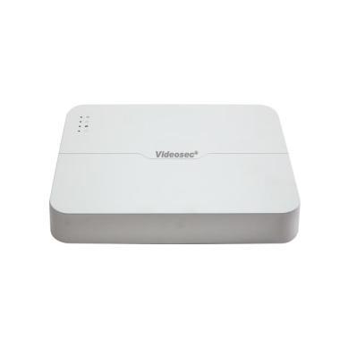 Videosec 8 csatornás PoE NVR, 1 Sata, 64/64Mbps, VCA, LH