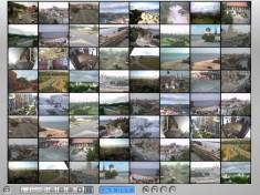 GeoVision Control CenterVideo távmenedzsment szoftver, összeválogatott élő- és rögzített képek eléréshez, 8 monitoros mátrix megjelenítés