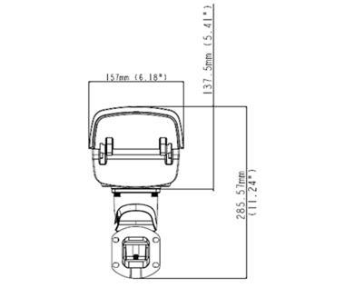 GeoVision 2,0 Mpixel, 5-50mm motoros objektív, színes rendszámfelismerő kamera beépített LPR proceszorral, Deep Learning