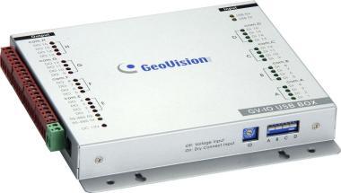 Geovision 16 portos külső be-, kimeneti bővítők, USB/ethernet csatlakozás GeoVision DVR/NVR rendszerekhez, fém tokozással