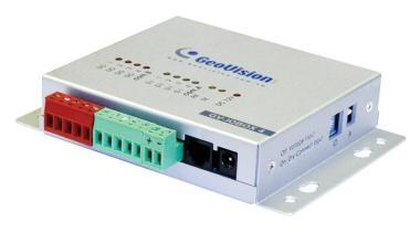 Geovision 4 portos külső be-, kimeneti bővítők, USB csatlakozás GeoVision DVR/NVR rendszerekhez, fém tokozással
