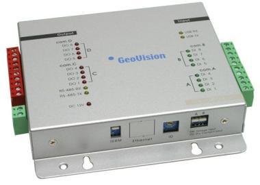 Geovision 8 portos külső be-, kimeneti bővítők, USB csatlakozás GeoVision DVR/NVR rendszerekhez, fém tokozással
