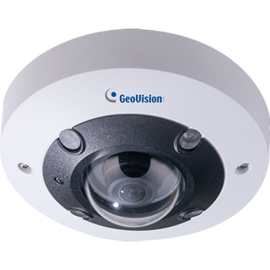 GeoVision 12,0 Mpixel, 360° panoráma objektív, kültéri FishEye IP kamera, IK10, WDR, MicroSD