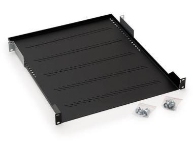 Triton rack polc 19 col 1U 350mm fekete fix