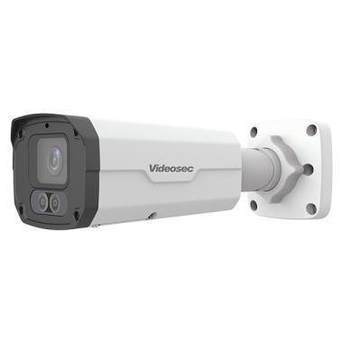 Videosec 8,0 Mpixel, 4mm fix objektív, SuperStarlight SMART IP csőkamera, mikrofon, 30m IR, FLED